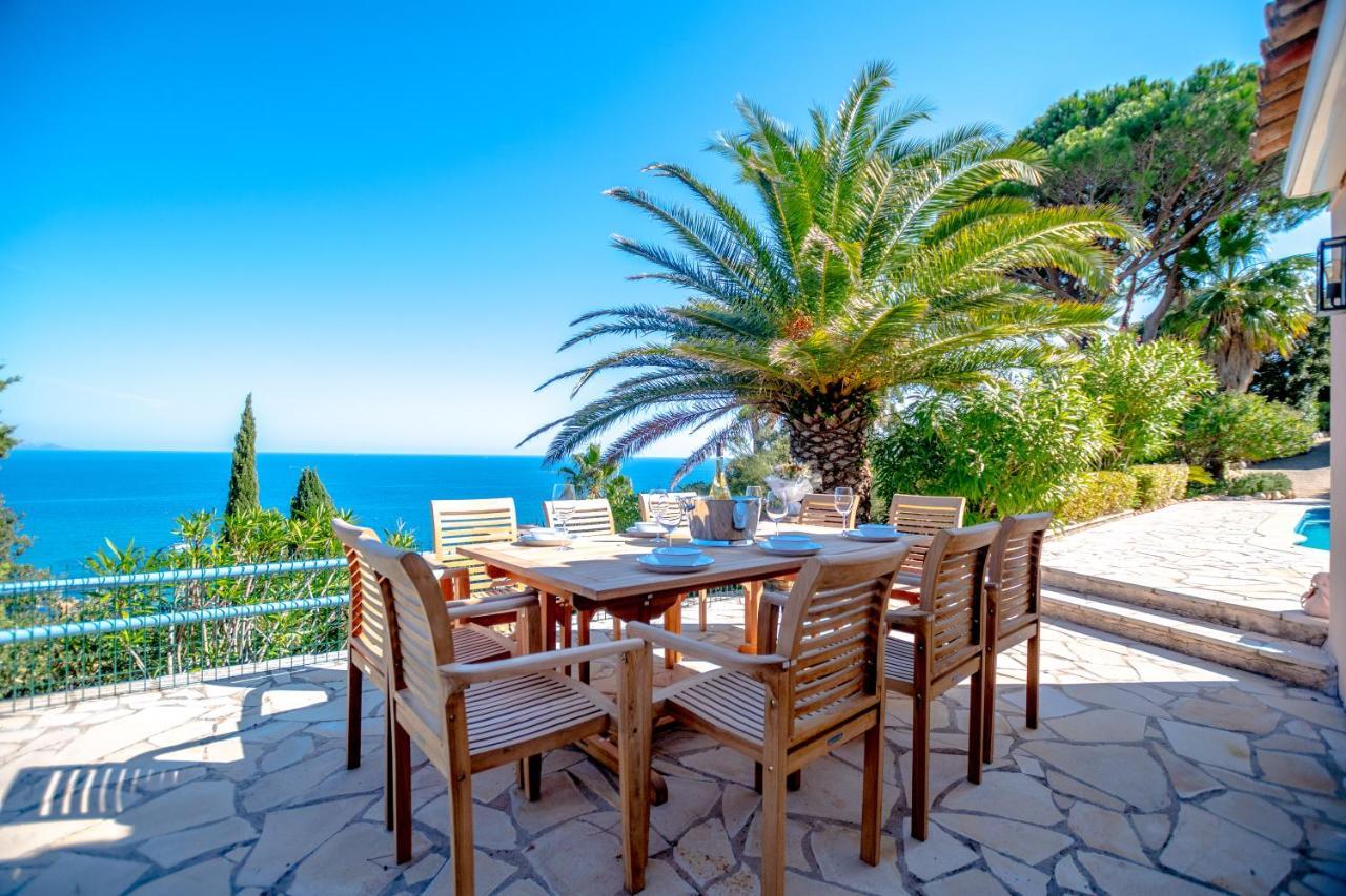 Superbe Villa, Incroyable Vue Mer, Piscine Chauffee, Climatisee Sainte-Maxime Exterior foto