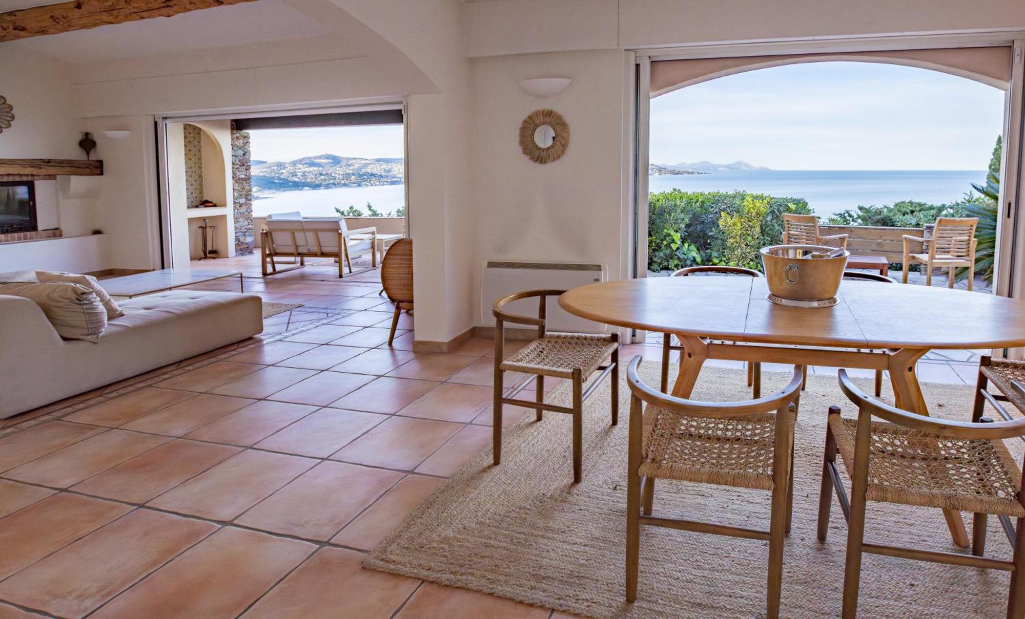Superbe Villa, Incroyable Vue Mer, Piscine Chauffee, Climatisee Sainte-Maxime Exterior foto